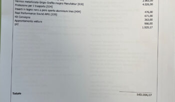 Mercedes-Benz C 63 AMG Premium Plus possibilità noleggio no scoring pieno