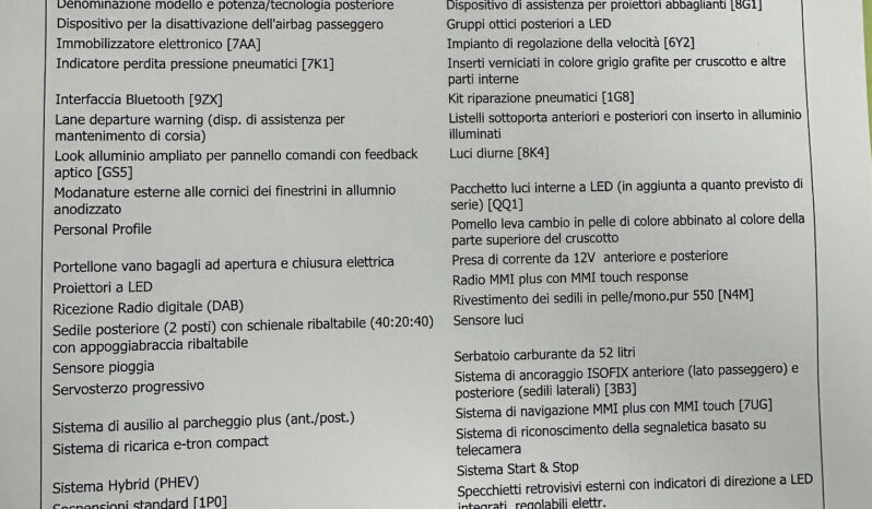 Audi A7 e tfsi 50 Sline offerta T-Stock prezzo imperdibile pieno