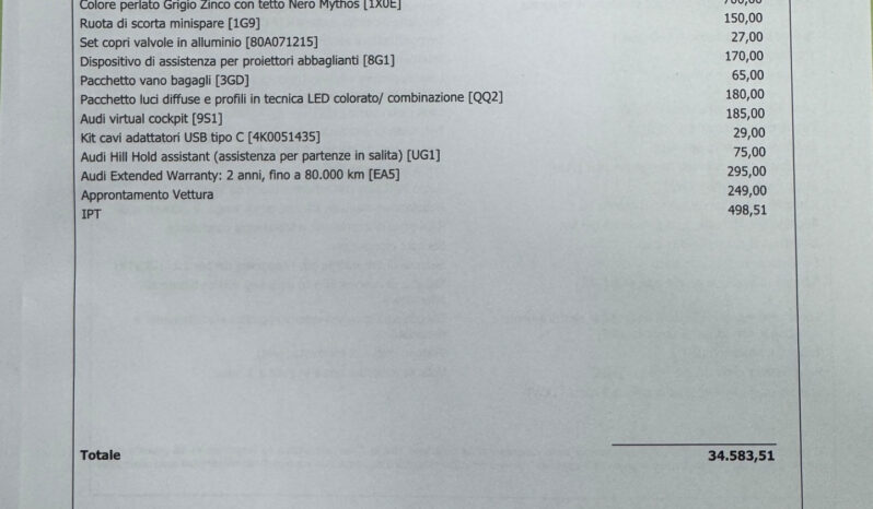 Audi A1 allstreet 30 possibilità noleggio no scoring pieno