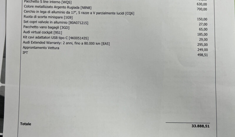 Audi A1 Spb 30 SLine possibilità noleggio no scoring pieno