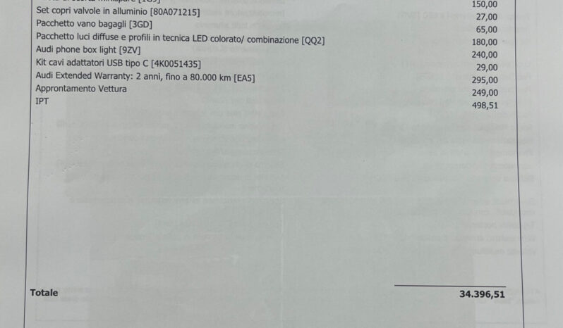 Audi A1 allstreet 30 possibilità noleggio no scoring pieno