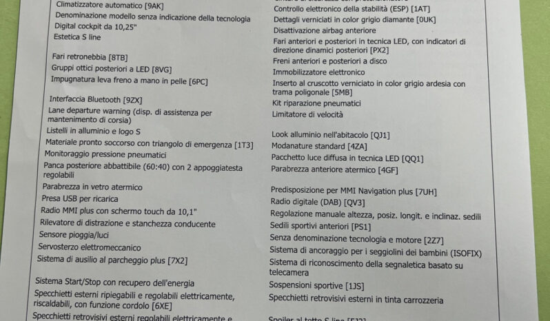 Audi A1 Spb 30 SLine possibilità noleggio no scoring pieno