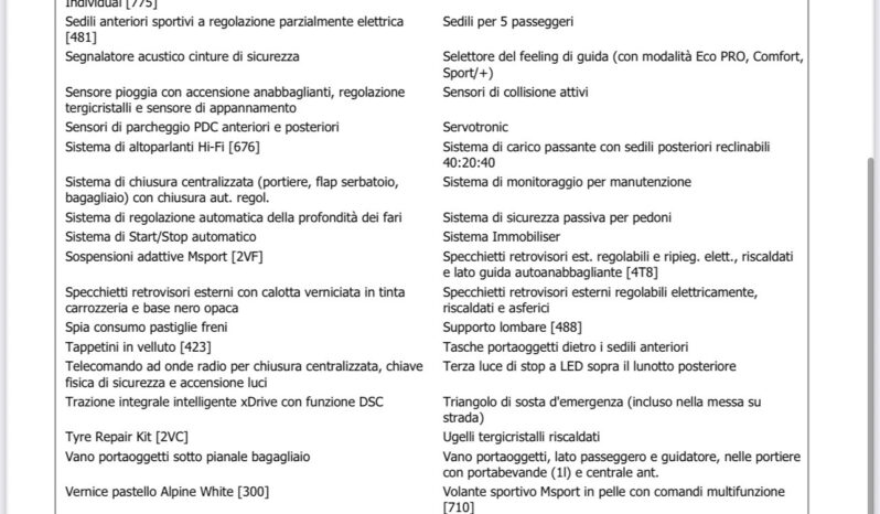 Bmw X6 xDrive30d 48V Msport Pro possibilità noleggio no scoring pieno