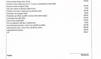 Audi A1 Spb 30 Sline possibilità noleggio no scoring pieno