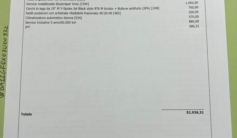 BMW 118 d MSport Pro possibilità noleggio no scoring pieno