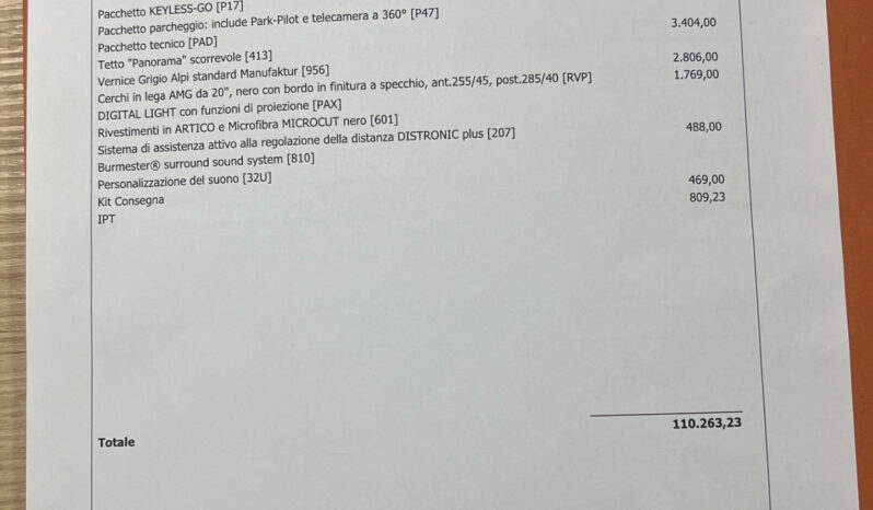 Mercedes-Benz GLC 300 de AMG Premium possibilità noleggio no scoring pieno