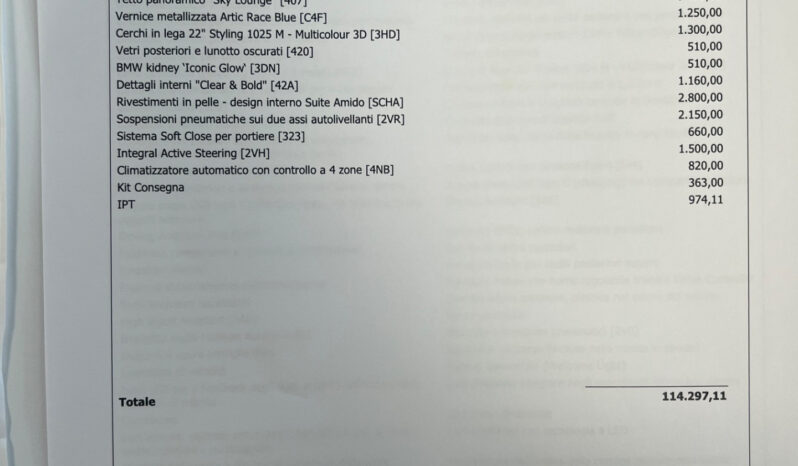 BMW iX 45 MSport Anticipo €12.000 noleggio no scoring pieno