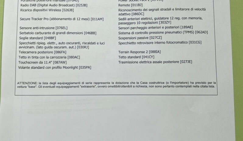 Land Rover Range Rover Evoque 1.5 phev S awd possibilità noleggio no scoring pieno