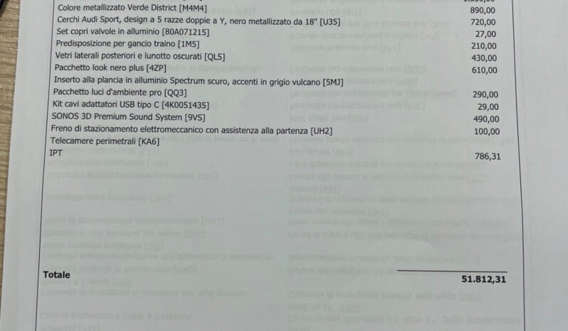 Audi A3 SPB TDI 110 kW S tronic S line edition Possibilità noleggio no scoring pieno