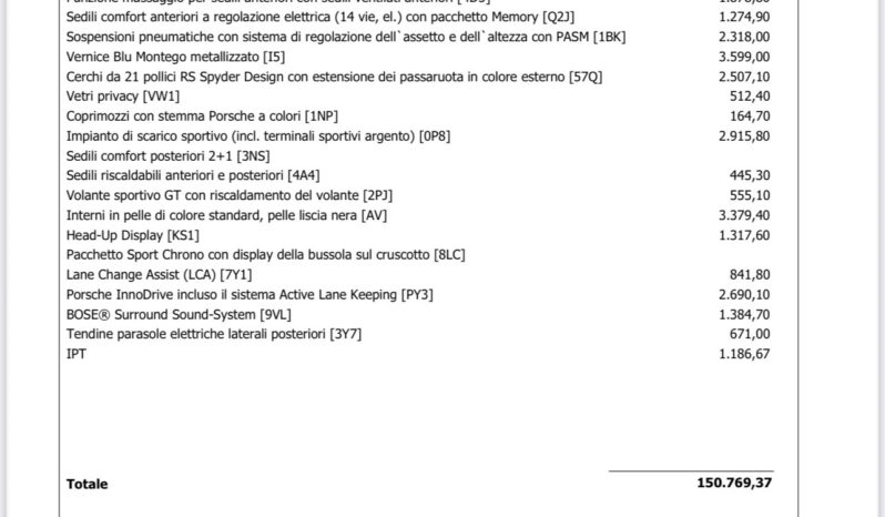 Porsche Cayenne Coupé 3.0 V6 E-Hybrid Anticipo €42.350 noleggio no scoring pieno