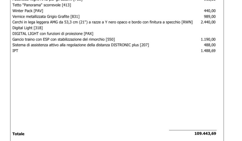 Mercedes-benz GLC 43 AMG 4Matic Coupé AMG Premium Plus possibilità noleggio no scoring pieno