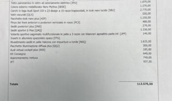 Audi Q8 SUV TDI quattro 210 kW tiptronic S line edition Possibilità noleggio no scoring pieno