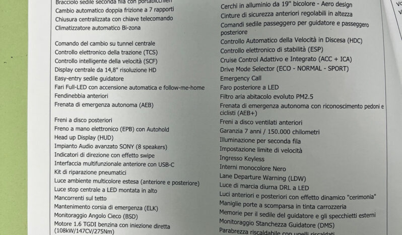 Jaecoo 7 1.6 TGDI 147 CV aut. 4WD Exclusive possibilità noleggio no scoring pieno