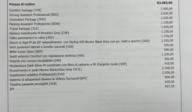 Bmw 540d xdrive MSport Pro possibilità noleggio noscoring pieno