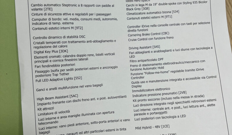 Bmw 540d xdrive MSport Pro possibilità noleggio noscoring pieno