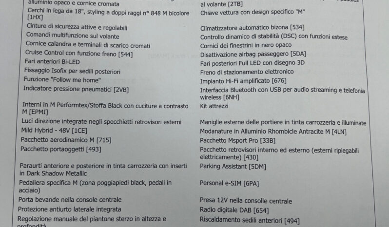 Bmw 420d 48V xDrive Coupé Msport Pro Anticipo €23.110 noleggio no scoring pieno