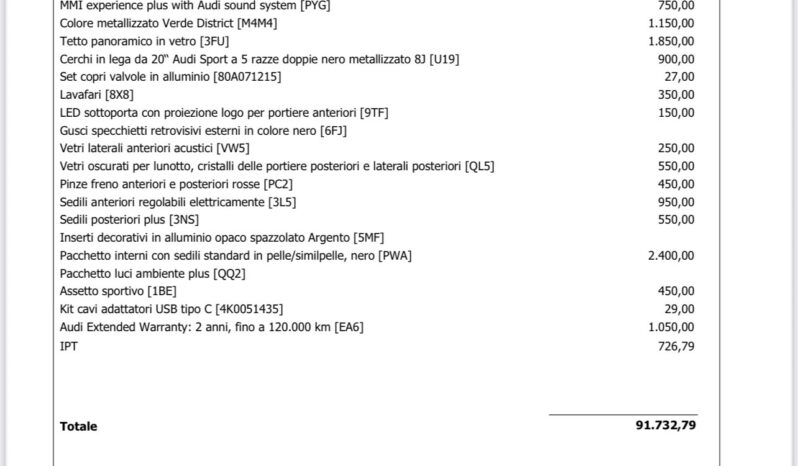 Audi Q5 SPB TDI 150 kW mHEV+ S tronic quattro S line possibilità noleggio no scoring pieno
