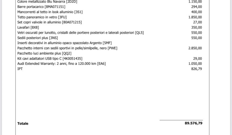 Audi Q5 SPB TDI 150 kW mHEV+ S tronic quattro S line possibilità noleggio no scoring pieno