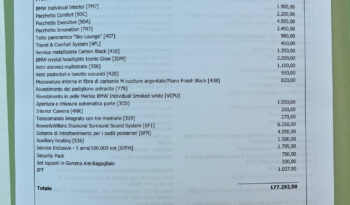 Bmw 740d xDrive Msport Pro possibilità noleggio no scoring pieno