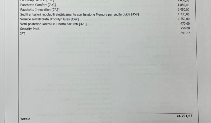 Bmw 320d 48V xDrive Msport Pro possibilità noleggio no scoring pieno