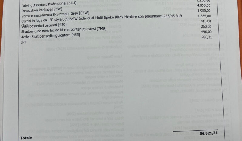 Bmw 218d Active Tourer Msport possibilità noleggio no scoring pieno