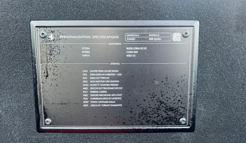 Ferrari 488 Spider 3.9 dct – UFFICIALE ITALIA pieno