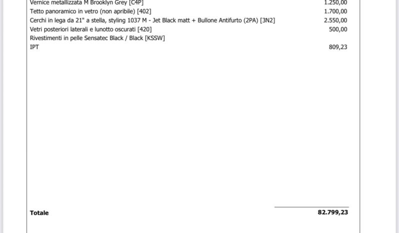 Bmw X3 xDrive20d 48V MSport Pro possibilità noleggio no scoring pieno