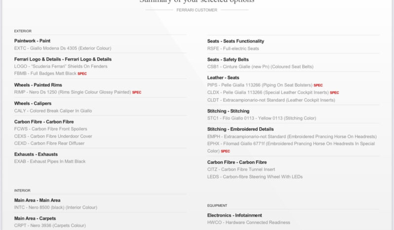 Ferrari Amalfi 3.9 F1 dct pieno