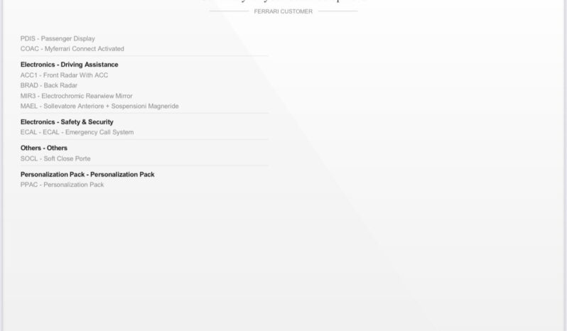 Ferrari Amalfi 3.9 F1 dct pieno