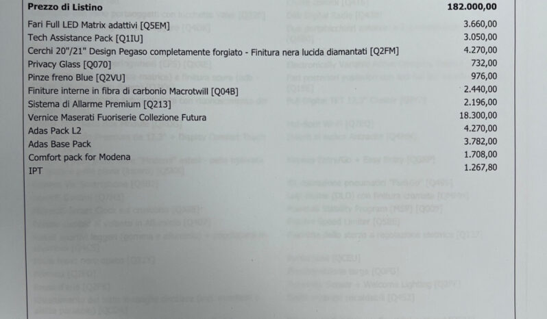 Maserati GranTurismo Modena awd Anticipo €29.820 noleggio no scoring pieno