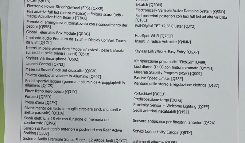 Maserati GranTurismo Modena awd Anticipo €29.820 noleggio no scoring pieno