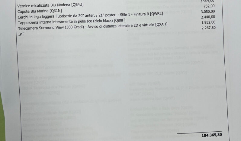 Maserati GranCabrio V6 490 CV AWD possibilità noleggio no scoring pieno