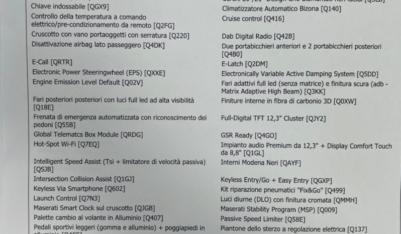 Maserati GranCabrio V6 490 CV AWD possibilità noleggio no scoring pieno