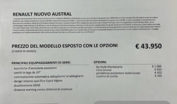 Renault Austral Full Hybrid E-Tech 200 CV Techno Esprit Alpine – possibilità noleggio no scoring pieno