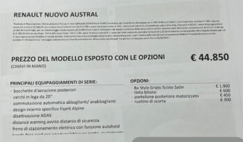 Renault Austral 1.2 E-Tech full hybrid Techno Esprit Alpine 200cv – possibilità noleggio no scoring pieno