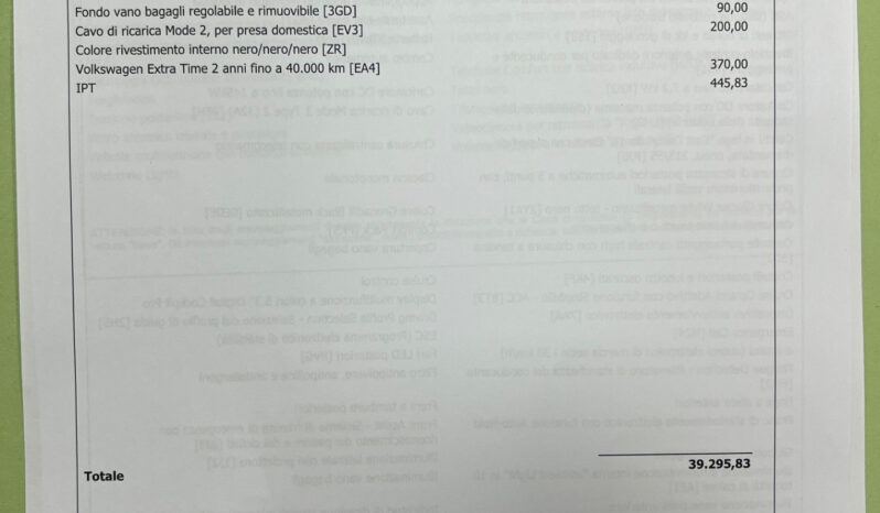 Volkswagen ID.3 Pure Edition Plus – possibilità noleggio no scoring pieno