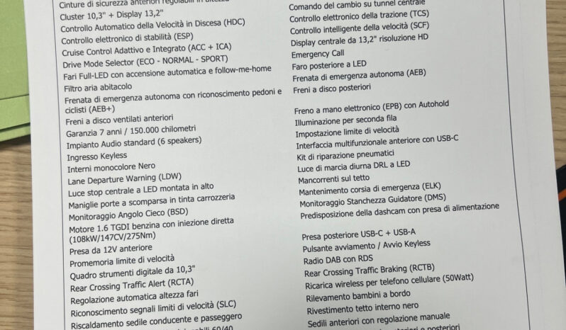 Jaecoo 7 1.6 TGDI aut. Pure – ANTICIPO €9.900 i.c NOLEGGIO NO SCORING pieno