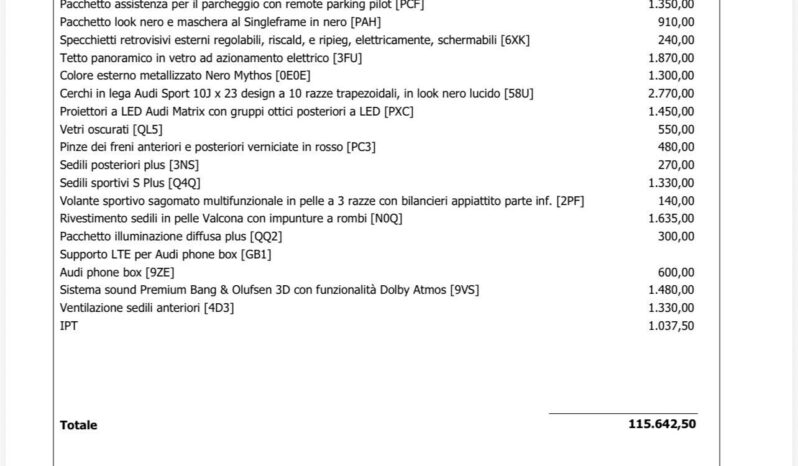 Audi Q8 SUV TDI quattro 286Cv tiptronic S line edition Possibilità noleggio no scoring pieno