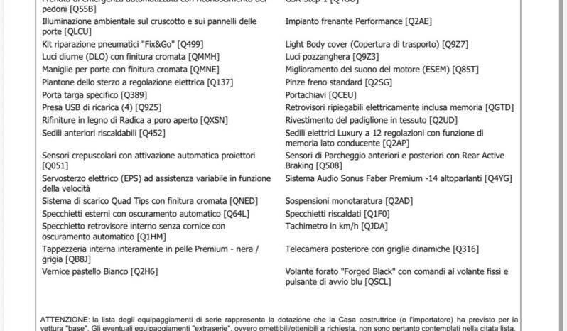 Maserati Grecale MHEV 300 CV AWD – Possibilità noleggio no Scoring pieno