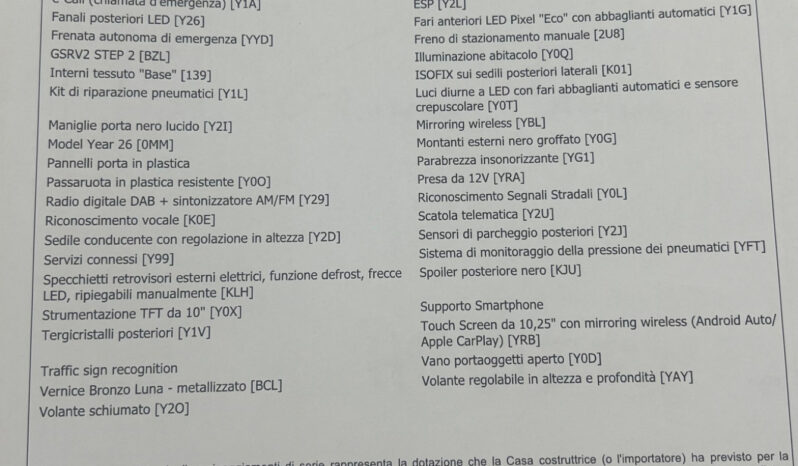 Fiat Grande Panda 1.2 S&S Icon 100cv – possibilità noleggio no scoring pieno