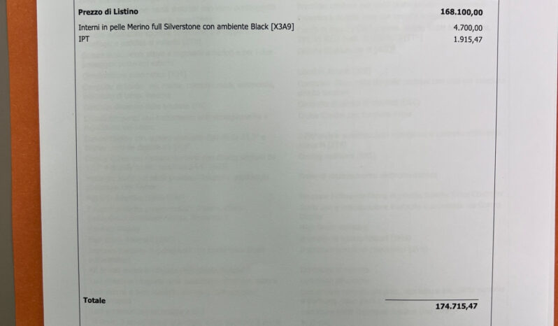 Bmw X6 M Competition 48V 4.4 625CV – possibilità noleggio no scoring pieno