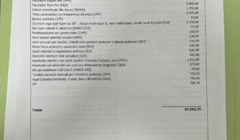 Audi A5 2.0 204cv TDI mhev S line edition quattro s-tronic – possibilità noleggio no scoring pieno