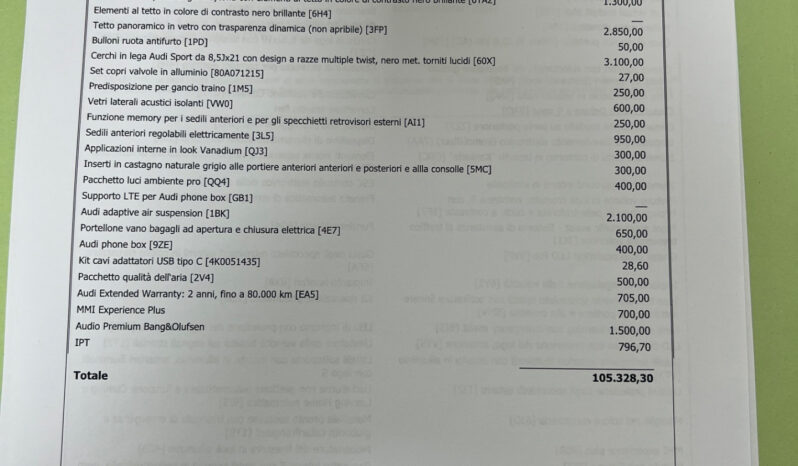 Audi A6 2.0 367cv e-hybrid S line quattro 367cv s-tronic – possibilità noleggio no scoring pieno