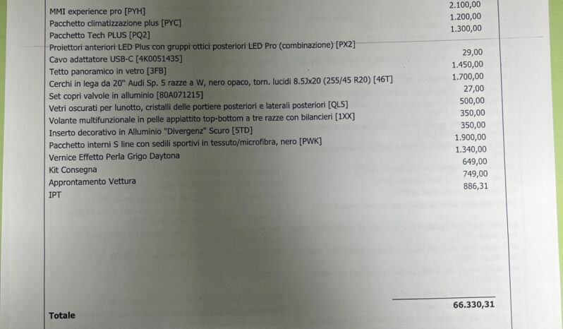 Audi Q3 SPB 2.0 150cv tdi S line s-tronic – possibilità noleggio no scoring pieno