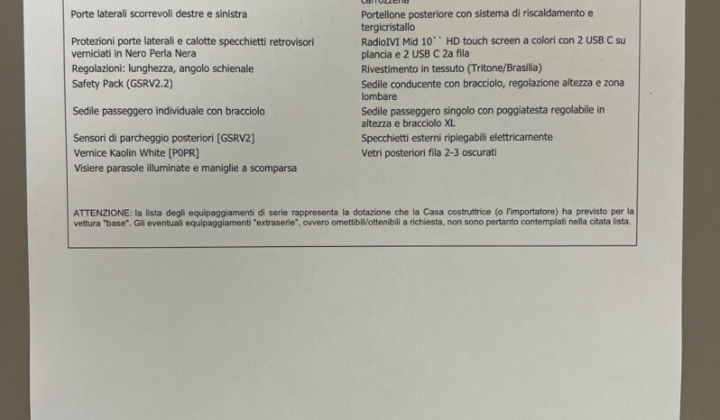 Opel Zafira Life 2.2I BlueHDI 180CV aut. Business Edition L – possibilità noleggio no scoring pieno