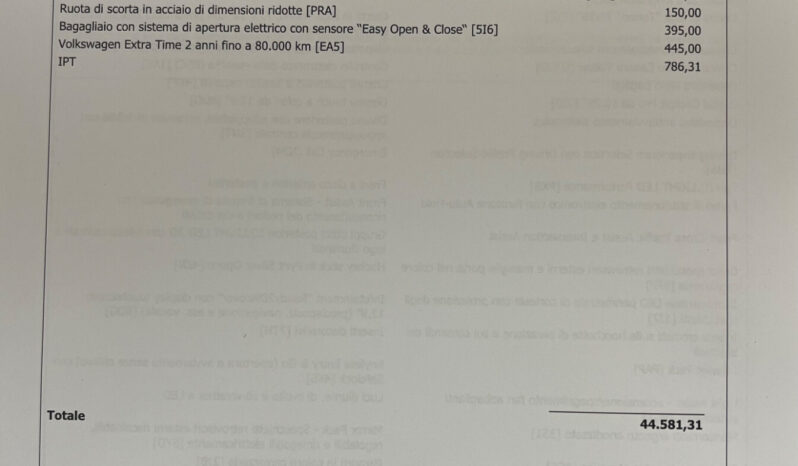 Volkswagen T-Roc 1.5 eTSI Style 150cv dsg – possibilità noleggio no scoring pieno