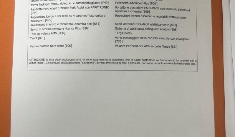 Mercedes-Benz B 250 e-hybrid phev AMG Line Advanced Plus auto – possibilità noleggio no scoring pieno